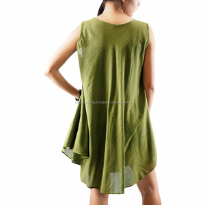NAPAT Robe Femme Colorée Col Rond Manches Courtes - Product Image 2