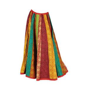 MULTI STRIP COTTON <b>MINI</b> <b>SKIRTS</b> - Product Image 1