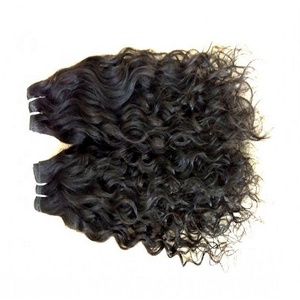 Vente en gros d'extensions de cheveux naturels bouclés indiens vierges non traités faisceaux de style vague perruques - Product Image 2