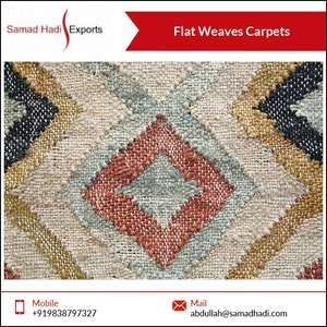 เทรนด์ใหม่ล่าสุดผู้ผลิตอินเดียที่สง่างามตกแต่งบ้านปักพรมสานแบนสําหรับขายส่งในราคาที่ดีที่สุด - Product Image 2