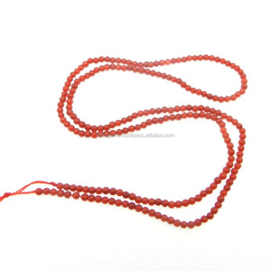ลูกปัดปะการังไต้หวันสีแดงทรงกลมเรียบ ขนาด 2 มม. ความยาว 16 นิ้ว น้ำหนัก 13.45 กะรัต สำหรับทำเครื่องประดับจาก Ishu Gems รุ่น IG9247 - Product Image 4