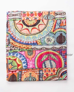 ผ้าควิลท์คอตตอนพิมพ์ลายเย็บด้วยมือผ้าควิลท์ทำมือจากอินเดียปรับแต่งบริการได้ - Product Image 1