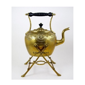 Turkish <b>Teapot</b> Handmade Table Top Gold Plated Turkish <b>Teapot</b> Medium Size Customized Handmade Brass <b>Metal</b> Turkish <b>Teapot</b> - Product Image 5