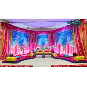 Impressive Wedding Stage Backdrop Decor Buy Wedding Backdrop Curtains Muslim Wedding Backdrop Curtains For Sale