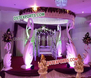 Mandap de mariage en acrylique, magnifique ensemble de mandap en cristal pour mariage, mandaps en cristal pour mariage, fournitures de mariage indien, décoration, Louisiane, Canada - Product Image 6