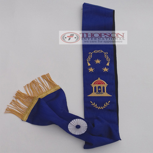 Master Mason Regalia Sashes Broderie Artisanat avec point de croix et couture pour la tradition maçonnique - Product Image 5