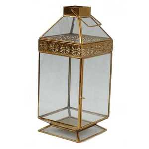 Decoración navideña para el hogar, farol de vela de filigrana con cristal de nuevo diseño - Product Image 6