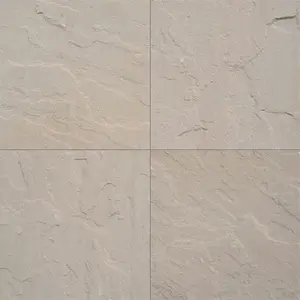 저렴한 가격 Dholpur 베이지 사암 포장 석판 조경 외부 통로 통로 바닥 및 벽 클래딩 고도 타일