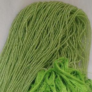Precio de fábrica Natural facetado redondo 2-3mm peridoto verde piedras curativas cuentas sueltas para joyería y fabricación de joyas - Product Image 3