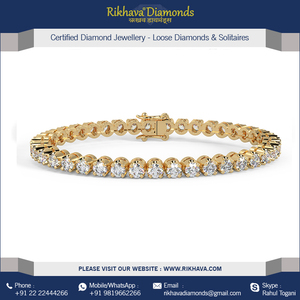 Venta al por mayor 18kt oro amarillo diamante pulsera y brazalete joyería Premium - Product Image 2