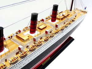 QUEENN MARY Modèle de bateau en bois Cadeau fantaisie artisanal - Product Image 2