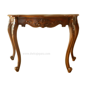 Meuble classique en acajou classique d'Indonésie - Console de style français 110D - Product Image 2