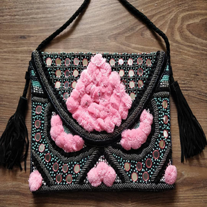 Bolsos de mano de paja de terciopelo de lujo para mujer, bolso de noche de resina de boda a la moda, tela de algodón - Product Image 3
