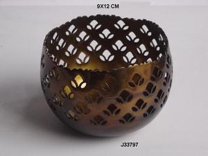 Finition laiton antique votive avec des motifs coupés à la main fabriqués en tôle d'aluminium D'autres finitions peuvent être faites sur demande Diwali Festive - Product Image 6