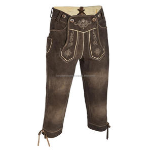 Short bavarois traditionnel Oktoberfest élégant pour hommes Lederhosen personnalisable nouveautés chaudes tissu en cuir authentique personnalisé - Product Image 1
