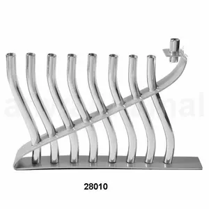 Massive Messing Kirche Menorah Kerzenhalter Silber Ostern American Style Kerzen ständer Religiöse Aktivitäten A.K Speziell geformt