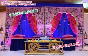 Árabe Mehandi Night Stage Decor Boda India Sangeet Stage Decor Best Trending Mehandi Night Wedding Stage Decoration EE. UU. - Product Image 2