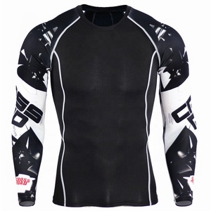 Medias de entrenamiento de Jiu Jitsu para hombre, capa base de compresión con logotipo personalizado - Product Image 5