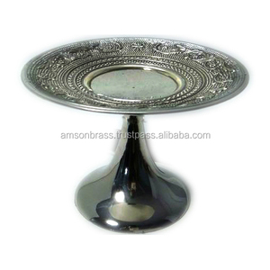 Soporte para Tartas Fabricante Borde superior Decorativo Gris Acabado Metal Soporte para Tartas Centro de mesa Soporte para tartas de un solo nivel - Product Image 2