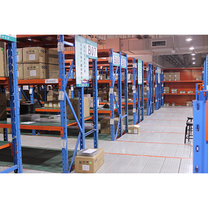 רב קומות אחסון ביניים עם מעקה מדף מתלה חליפת עבור כמות גדולה - Product Image 2