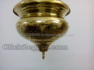 BR367 Lustre marocain en laiton poli Mosaïque Suspension Finition laiton antique avec fer cuivre pour traditionnel moderne - Product Image 5