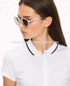 Polo de manga 3/4 para mujer, Polo de barra de manga corta para mujer, uniforme de barra de árbitro para mujer, Polo transpirable con cremallera 1/4 - Product Image 3