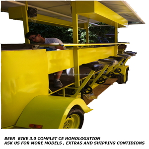 Bicicleta de cerveza Chasis amarillo 3,0 españa modelo original CE europa/eléctrica Beerbike,partybike,pub BIKE - Product Image 4