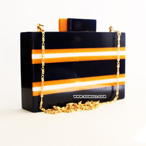 Pochette en acrylique transparent, design drapeau Orange, nouveau, - Product Image 2