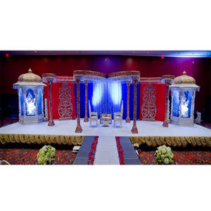 Mariage royal hindou Mandap nouvelle conception de papillon Mandaps de mariage meilleure fibre Mandap pour la cérémonie de mariage hindou - Product Image 1