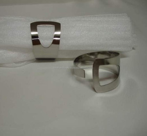 Indian Manufacturer's Unique Design Metal Napkin Holder Rings for Weddings <b>Parties</b> Restaurants Hotels - Product Image 1