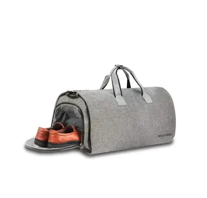 مخصص الثقيلة حقيبة رياضية قابلة للتحويل الأمتعة حقيبة من القماش الخشن حقيبة قاعة رياضة مع حزام الكتف للرجال والنساء