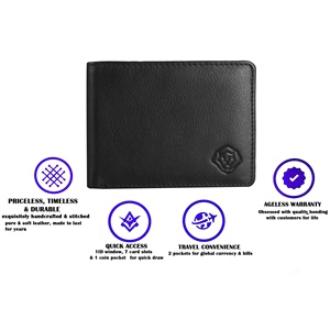 Premium Quality <b>RFID</b> <b>Wallet</b> for Men Slim Design Credit Card Holder with Cash Compartment Available For Sale - Product Image 5