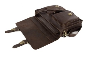 Crazy Horse mallette en cuir ordinateur portable sac à main sac de messager pour hommes - Product Image 4
