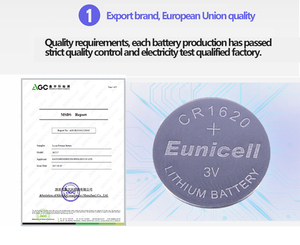 Eunicell CR1620 DL1620 ECR1620 <span class=keywords><strong>1620</strong></span> bateria 3V Au Lithium Bouton <span class=keywords><strong>pile</strong></span> Batterie Batteries <span class=keywords><strong>pile</strong></span> CR <span class=keywords><strong>1620</strong></span> - Product Image 4