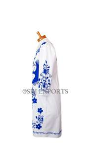 Online Best Sale Hippie Mexican Bird Embroidery Tunic For Girl's High Quality Suzani Embroidered Stylish Beach Party Dress - Product Image 2