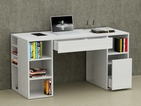 Bureau d'écriture portable de luxe blanc moderne exclusif Dekorister, en panneau de bois de particules diamant, style turc, le meilleur