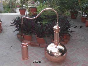 Destiladores de cobre pulido para aceites esenciales, todos los tamaños disponibles, hechos a mano, artesanías de Metal - Product Image 2