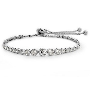 Meilleure offre sur le bracelet exclusif en diamant véritable 3.50TCW en or blanc 10 carats Bracelet en diamant de haute qualité - Product Image 1