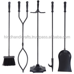 Juego de 4 piezas de herramientas metálicas para chimenea sin soporte - Product Image 5