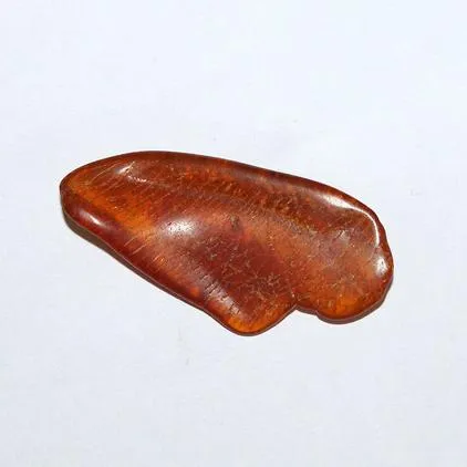 Honey Baltic Amber Smooth Cabochon 17.3 Carats Memoria Jewels 2153 Gemstone Natural Fancy Shape India Loose