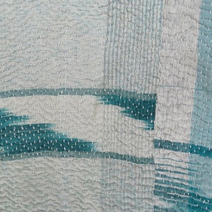 Edredón Kantha Vintage de la mejor calidad, diseño de retazos cosido a mano, manta de Color suave para Hotel o Hogar, colección al por mayor - Product Image 6