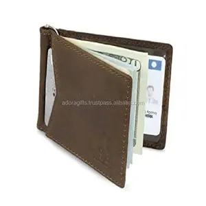 Portefeuilles en cuir véritable avec pince à billets et porte-cartes promotionnels 2023 / Nouveauté, dernier modèle de portefeuille en cuir avec pince à billets - Product Image 1