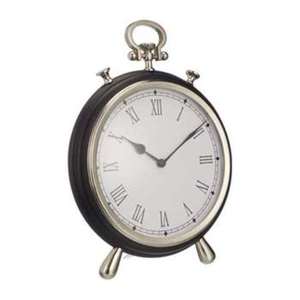 นาฬิกาตั้งโต๊ะโลหะสไตล์วินเทจทรงกลมและทองเหลืองของตกแต่งบ้านสำเร็จรูปโบราณสำหรับห้องนั่งเล่น - Product Image 1