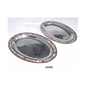 ถ้วยอลูมิเนียมทำจากโมเสคกระจกเคลือบเงาสำหรับเสิร์ฟพร้อมถาดฝังมุกสีน้ำตาลของตกแต่งบ้านโมเดลโลหะอัลลอยด์ - Product Image 6