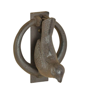 Battant de porte en fonte de fer forgé, aspect rouillé - Product Image 1