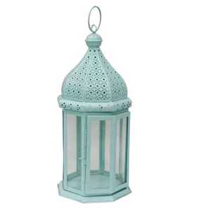 Decoración navideña para el hogar, farol de vela de filigrana con vidrio, nuevo diseño - Product Image 6
