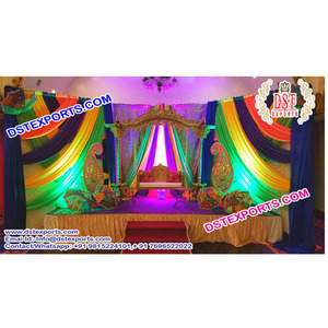Escenario de boda asiático, decoración de escenario de estilo árabe, hermoso - Product Image 1