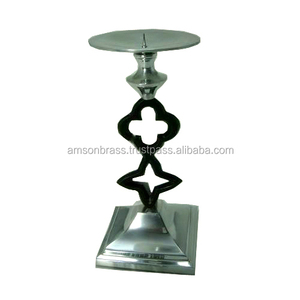 Candelabros cónicos de metal Portavelas de lujo Diseñador de alta calidad Portavelas de metal Decoración de aluminio - Product Image 2