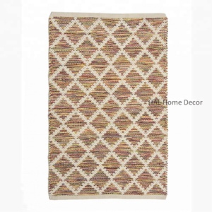 Alfombra de lana tejida a mano, alfombra para sala de estar, alfombra bohemia de diseño al por mayor - Product Image 5