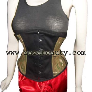 Top de tirantes casual de verano para mujer con corsé de aros de acero, apliques bordados y tela de satén tejida - Product Image 5